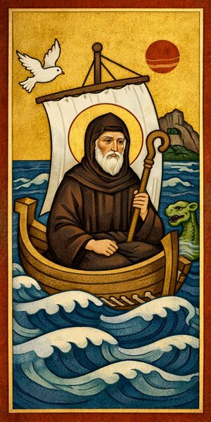 Icon of St Brendan the Navigator